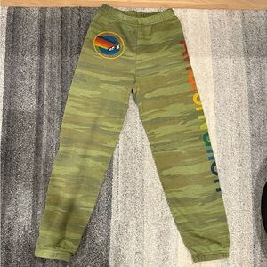 Kids Camo Aviator Nation Logo Sweatpants